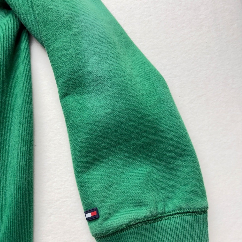 Tommy Hilfiger Heavyweight Collegiate Logo‎ Hoodie Men XXL Green - Picture 4 of 16